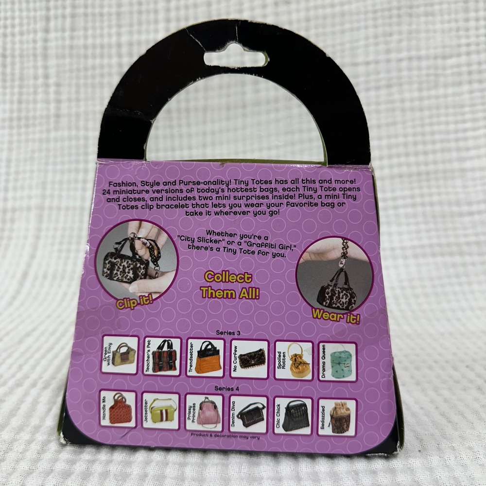 Vintage 2002 Tiny Totes Mini Purse Spoiled Rotten NOS- Rare NEW - Picture 4 of 7